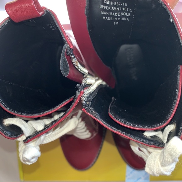 Dolls kill current mood Nancy boots red - Picture 5 of 6